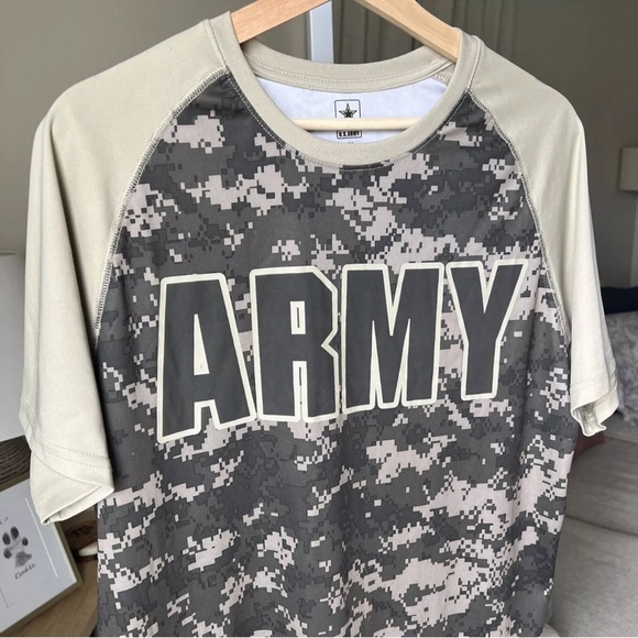 US ARMY Men’s Active Style S/S Camo Pattern Shirt Size M - Picture 5 of 10